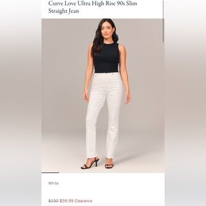 Abercrombie NWT sz 32/14s 90s straight ultra high jeans